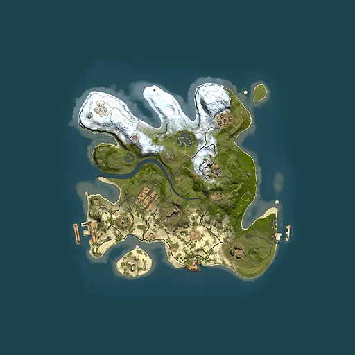 Rust map seed 1712268505, 2500x2500m top-down preview