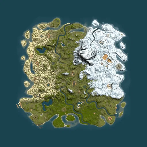 Rust map seed 51181736, 5500x5500m top-down preview