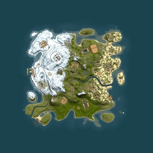 Rust map seed 1379824858, 3500x3500m top-down preview