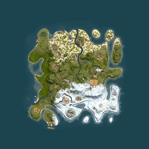 Rust map seed 1109651502, 3500x3500m top-down preview