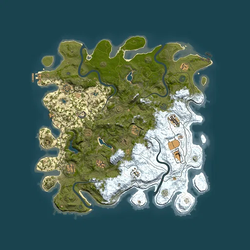 Rust map seed 1068479109, 4500x4500m top-down preview