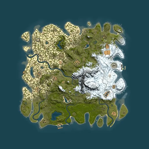 Rust map seed 895985012, 5000x5000m top-down preview
