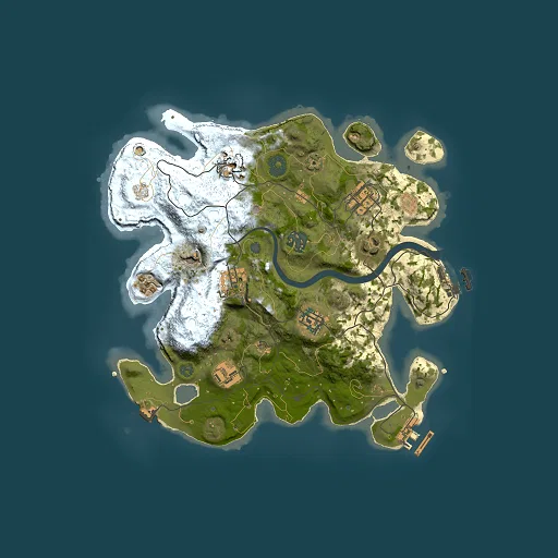 Rust map seed 1828510478, 3000x3000m top-down preview