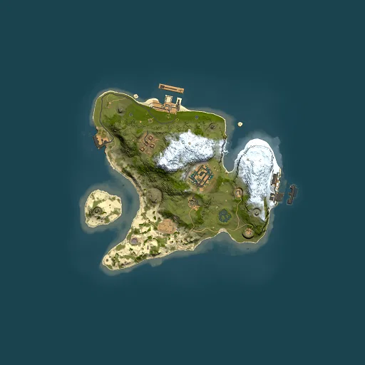 Rust map seed 1836132064, 2000x2000m top-down preview