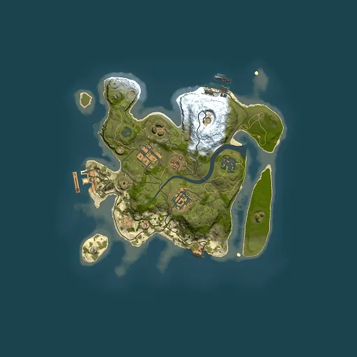 Rust map seed 1865682053, 2500x2500m top-down preview