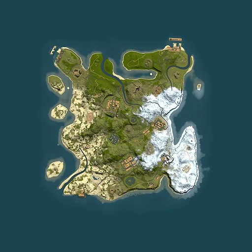 Rust map seed 1558294973, 3000x3000m top-down preview