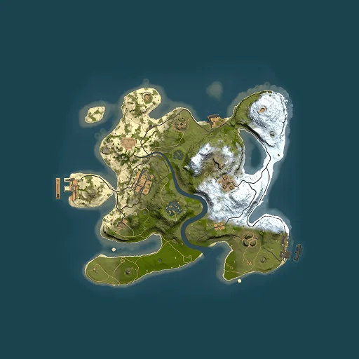 Rust map seed 1621009125, 2500x2500m top-down preview