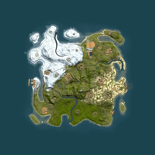 Rust map seed 1986088776, 3500x3500m top-down preview