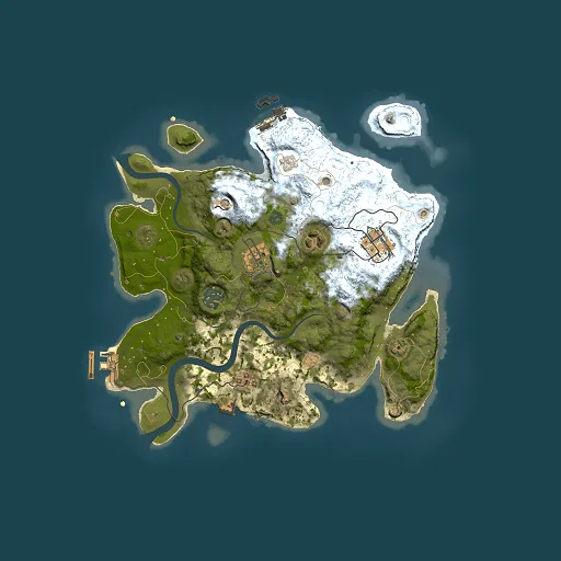 Rust map seed 826544417, 3000x3000m top-down preview