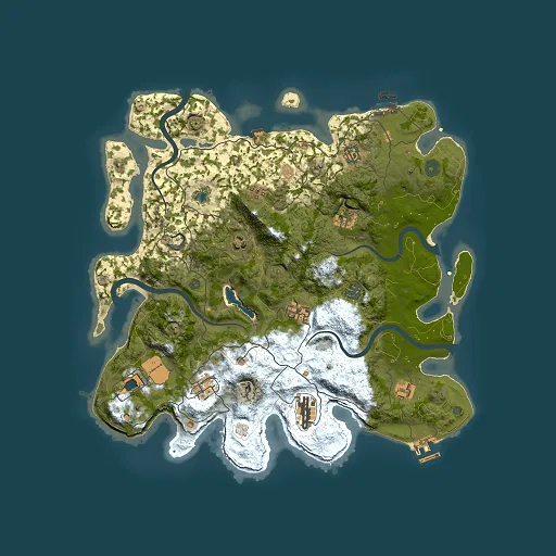 Rust map seed 1563621813, 4000x4000m top-down preview