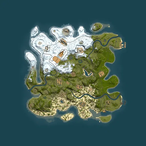 Rust map seed 1536556094, 4000x4000m top-down preview