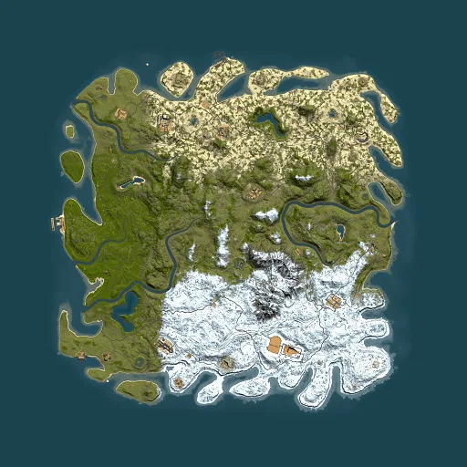 Rust map seed 1660886867, 6000x6000m top-down preview