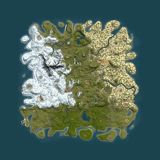 Rust map seed 839773425, 6000x6000m top-down preview