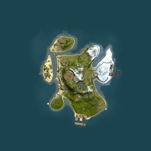 Rust map seed 2593219, 2000x2000m top-down preview