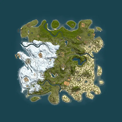 Rust map seed 976746320, 4500x4500m top-down preview