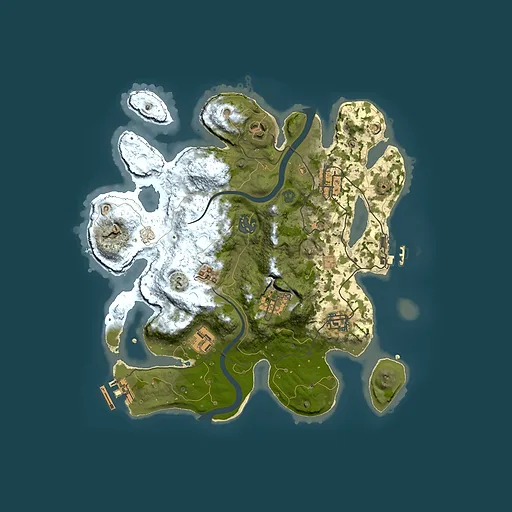 Rust map seed 1690404727, 3000x3000m top-down preview