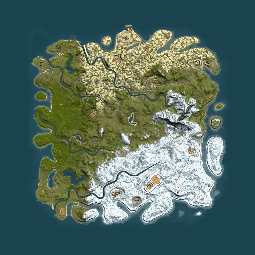 Rust map seed 1623897668, 6000x6000m top-down preview
