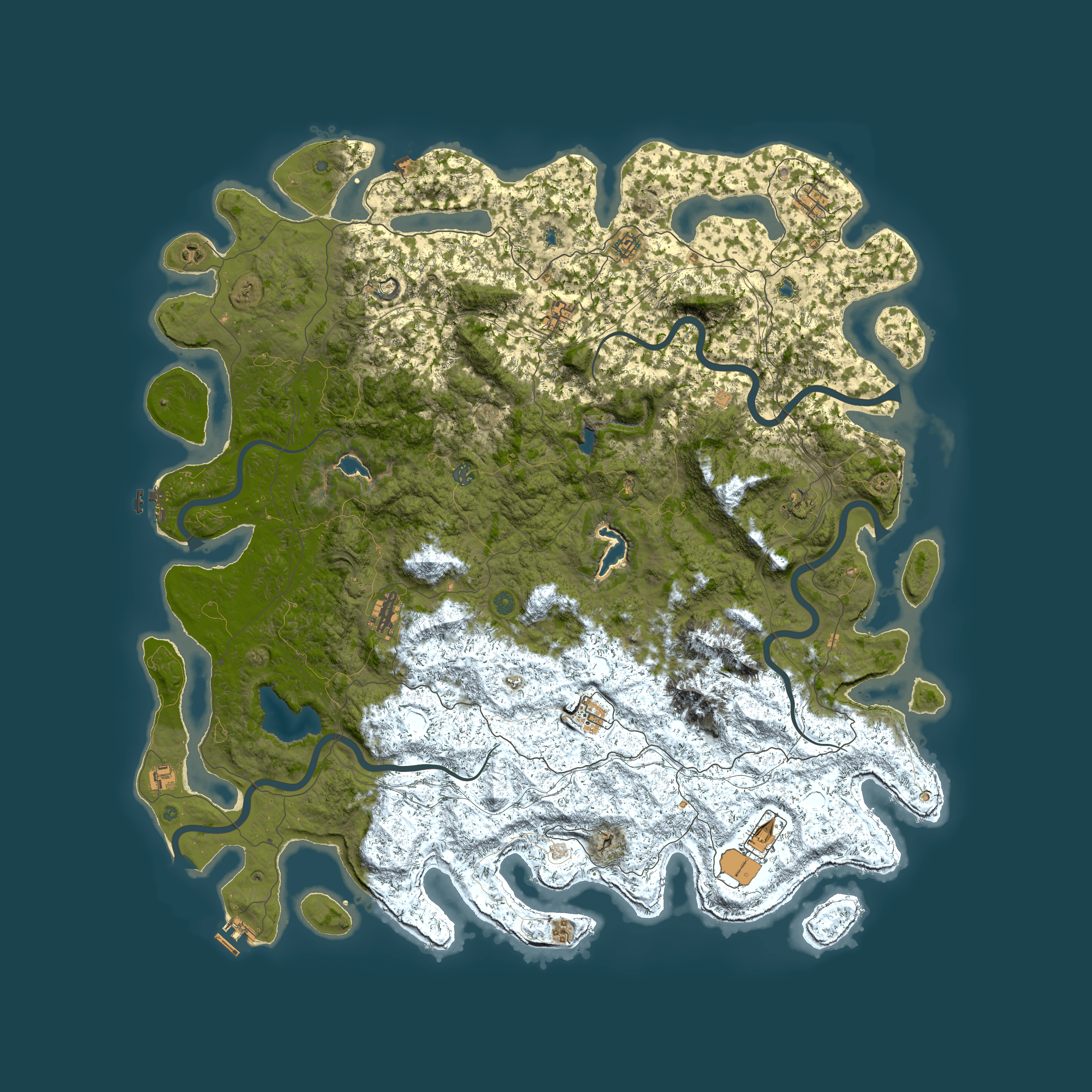 Full top-down render of Rust map seed 557979306, 6000x6000m
