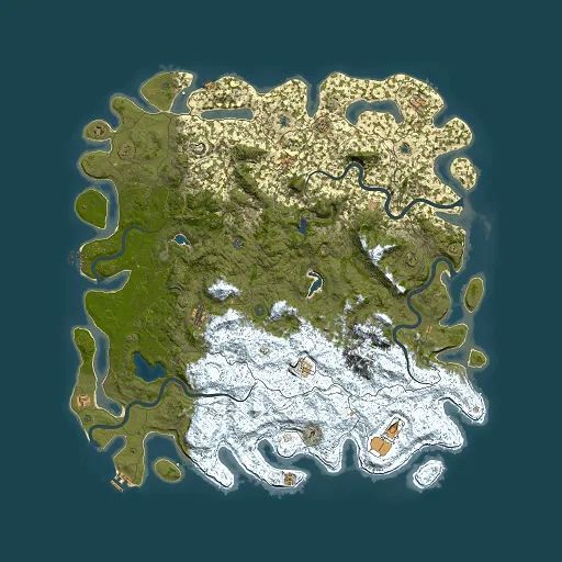 Rust map seed 557979306, 6000x6000m top-down preview