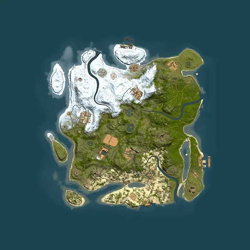 Rust map seed 1486699284, 3500x3500m top-down preview