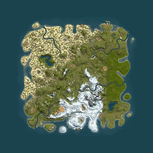 Rust map seed 352166172, 5500x5500m top-down preview