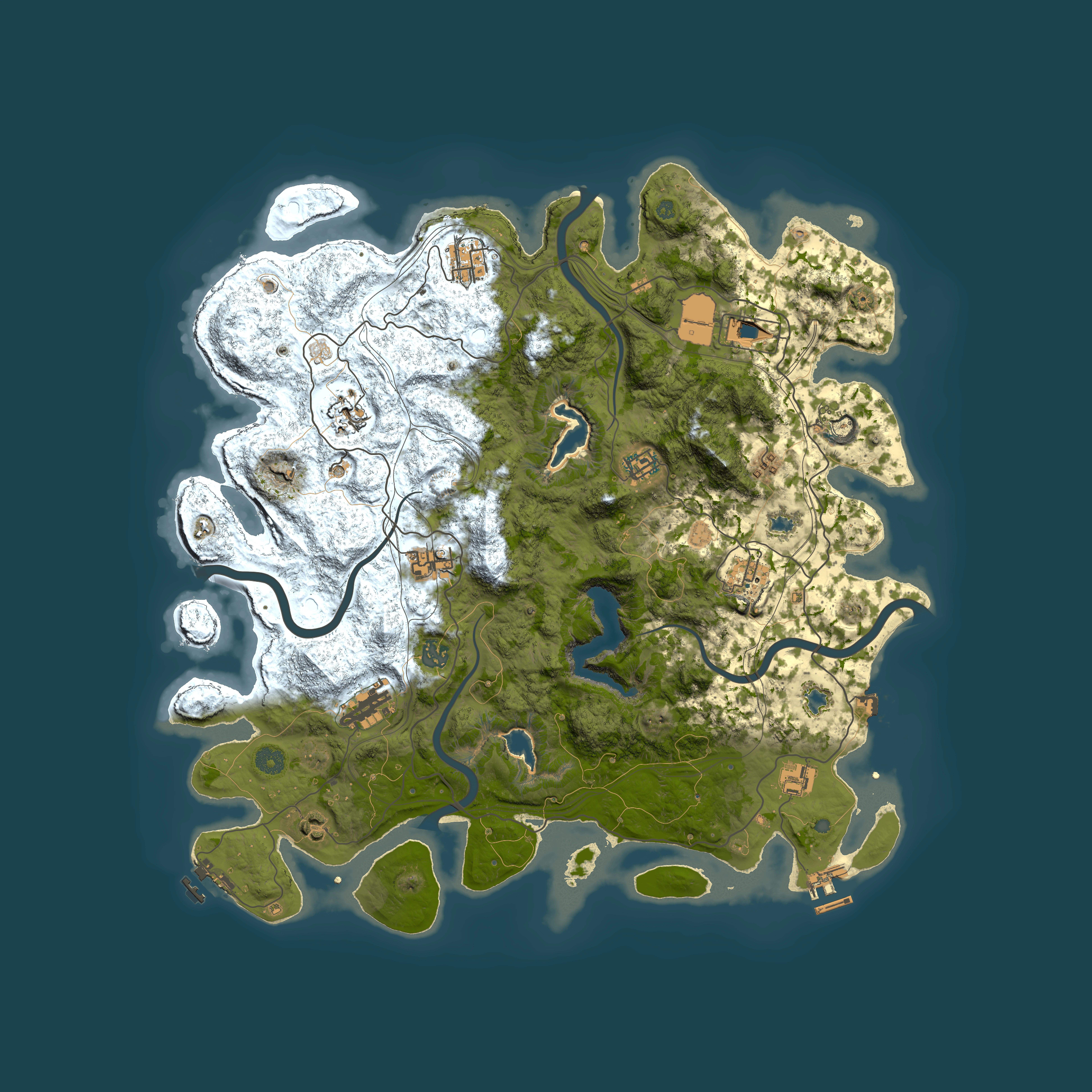 Full top-down render of Rust map seed 1449926274, 4500x4500m