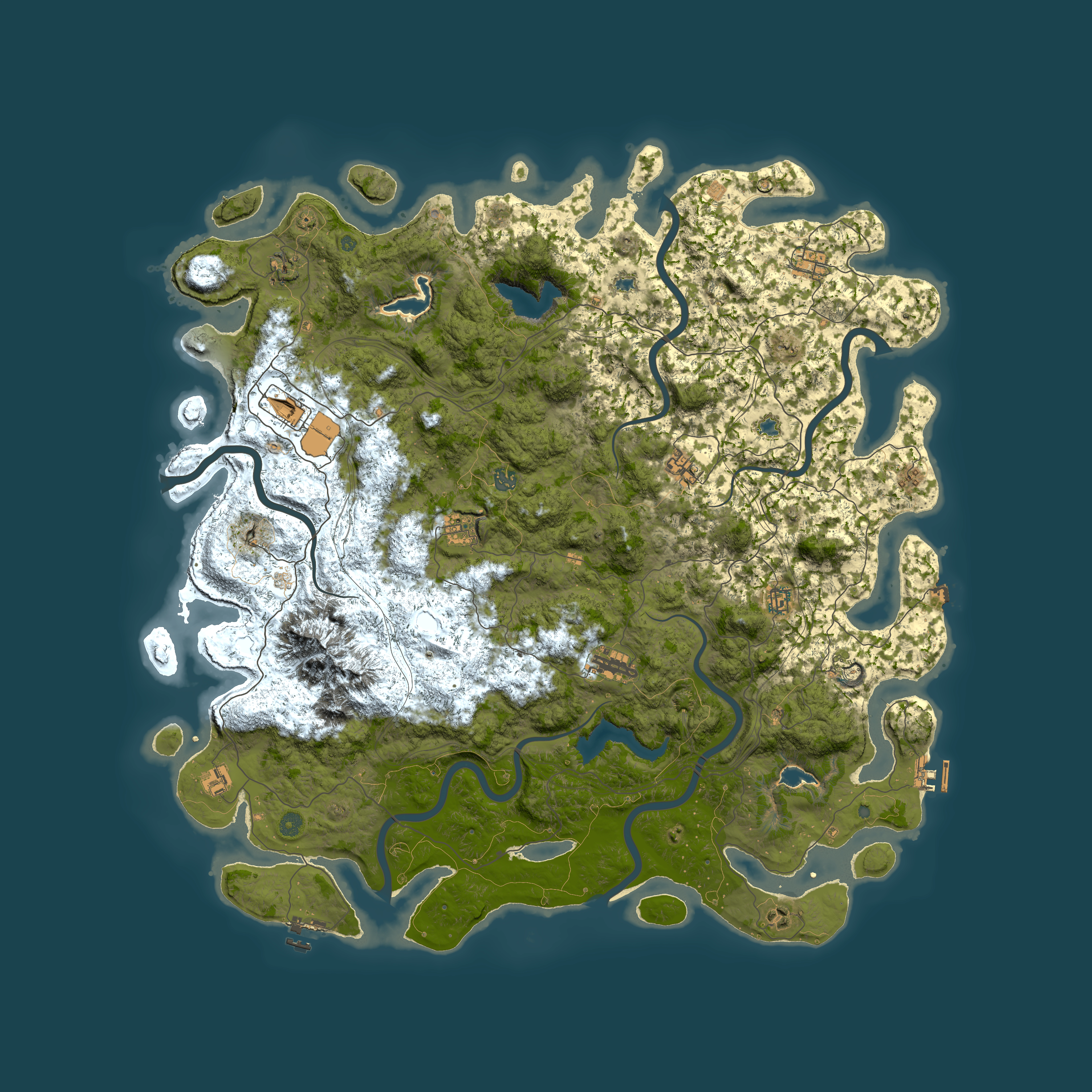 Full top-down render of Rust map seed 1718835469, 5500x5500m