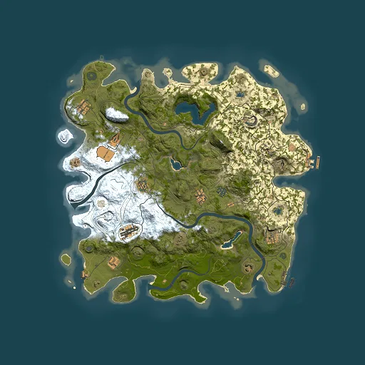 Rust map seed 91202104, 4500x4500m top-down preview