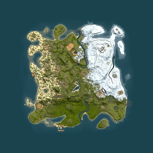 Rust map seed 689243108, 4000x4000m top-down preview