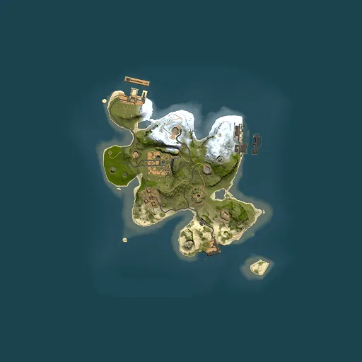 Rust map seed 196827208, 2000x2000m top-down preview