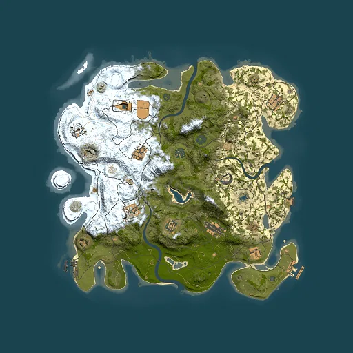 Rust map seed 52471581, 4000x4000m top-down preview