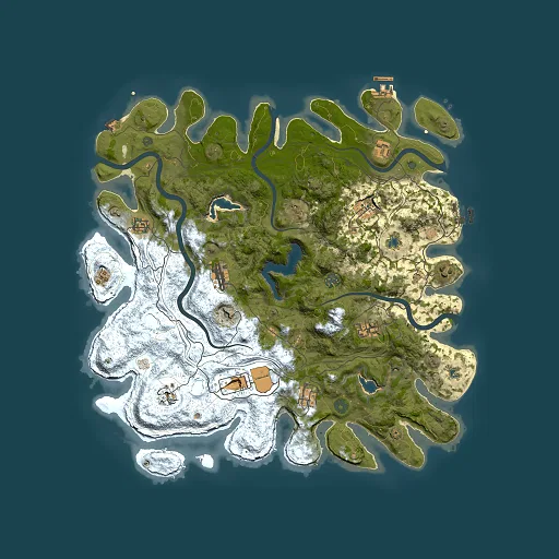 Rust map seed 183624130, 4500x4500m top-down preview