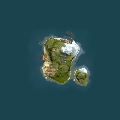 Rust map seed 842687301, 1500x1500m top-down preview