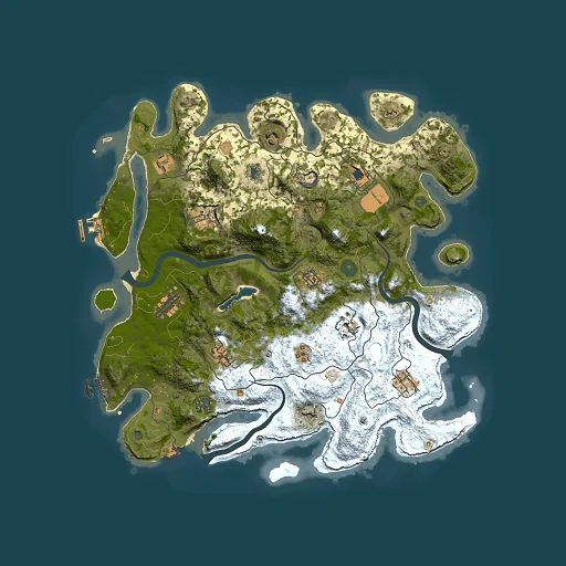 Rust map seed 1373359453, 4000x4000m top-down preview