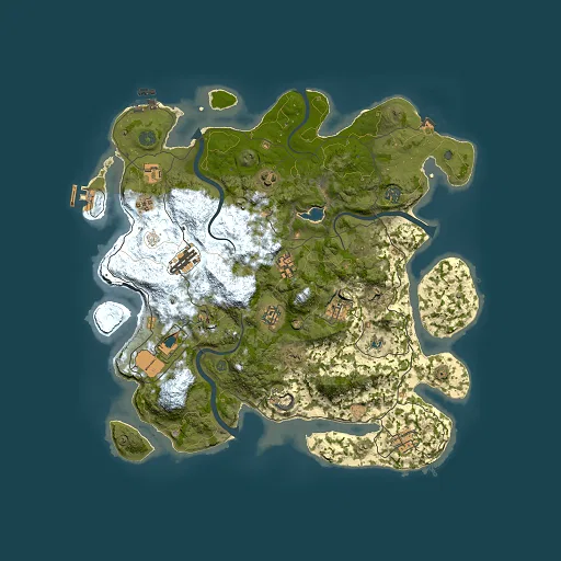 Rust map seed 103812891, 4000x4000m top-down preview