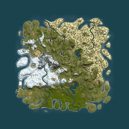 Rust map seed 743181053, 5500x5500m top-down preview