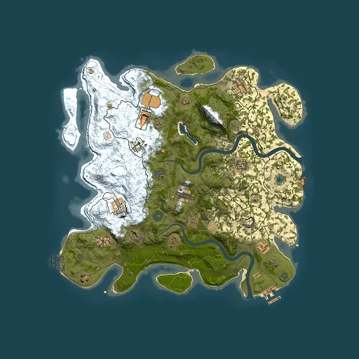 Rust map seed 242318289, 4000x4000m top-down preview