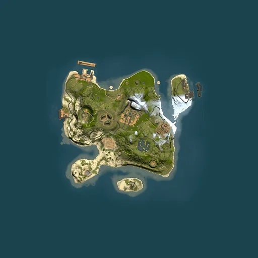 Rust map seed 2106939733, 2000x2000m top-down preview