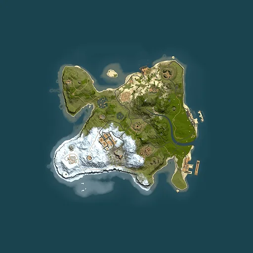 Rust map seed 1486691096, 2500x2500m top-down preview