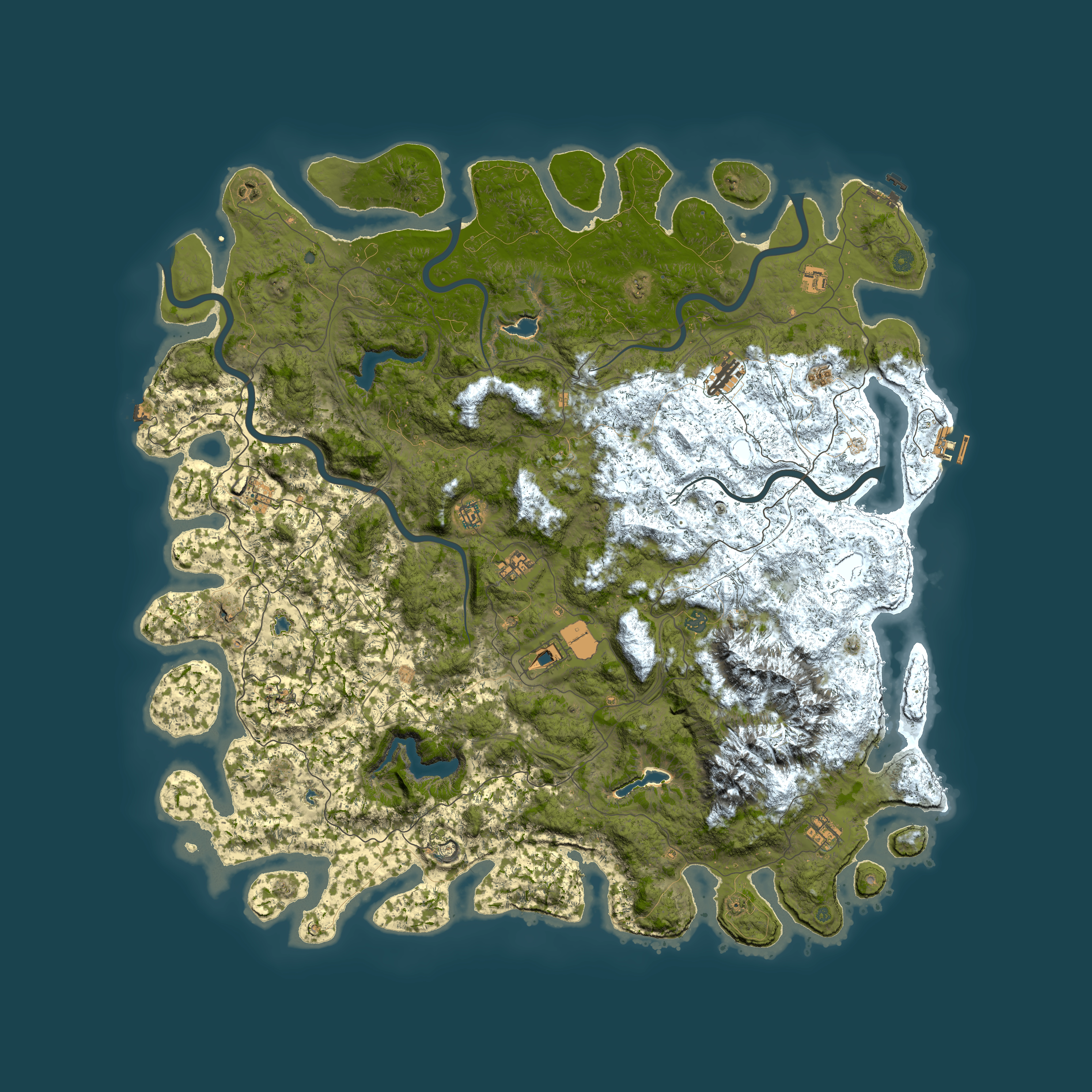 Full top-down render of Rust map seed 1915918268, 6000x6000m