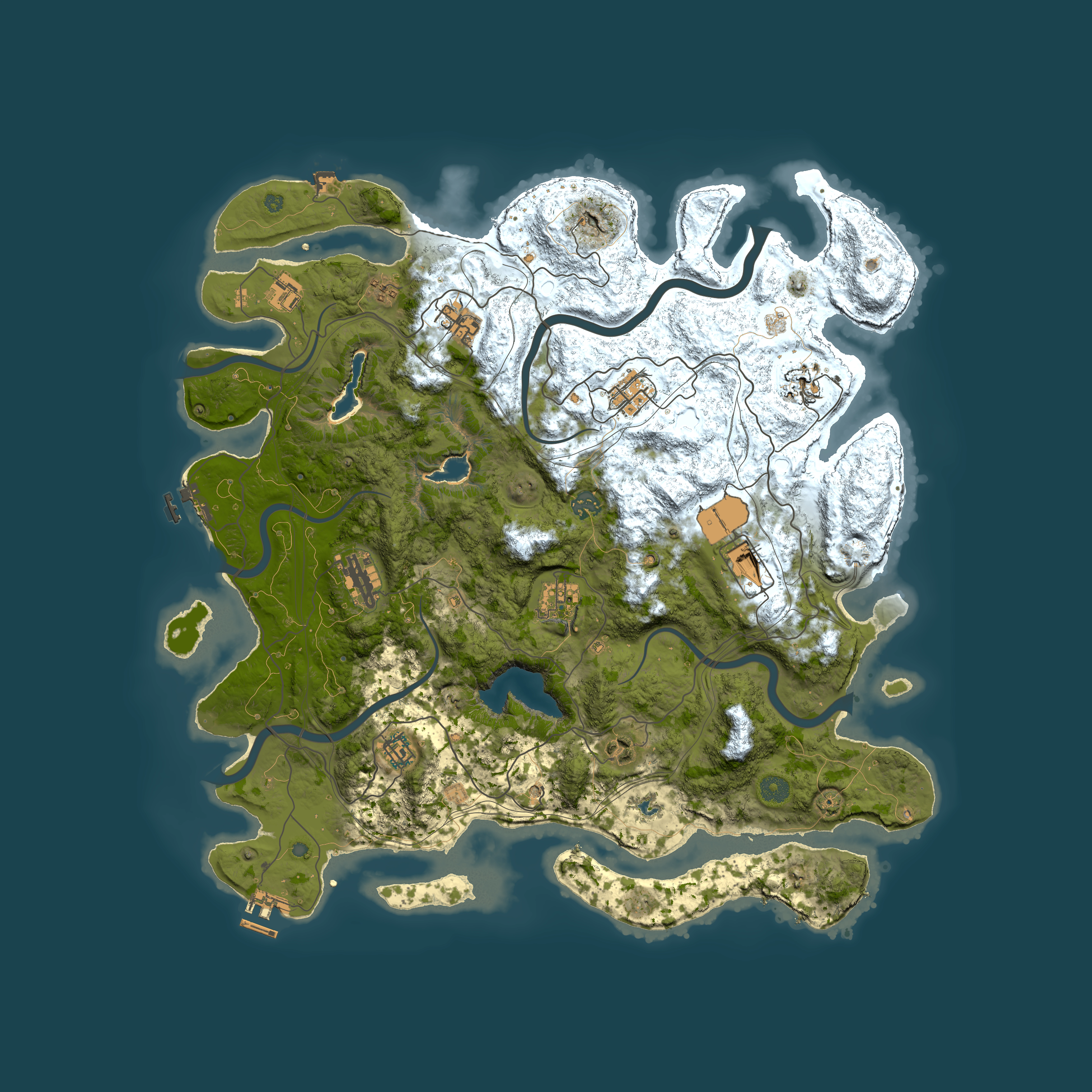 Full top-down render of Rust map seed 1171177149, 4500x4500m