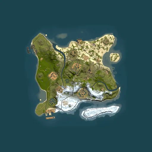 Rust map seed 1264703986, 2500x2500m top-down preview