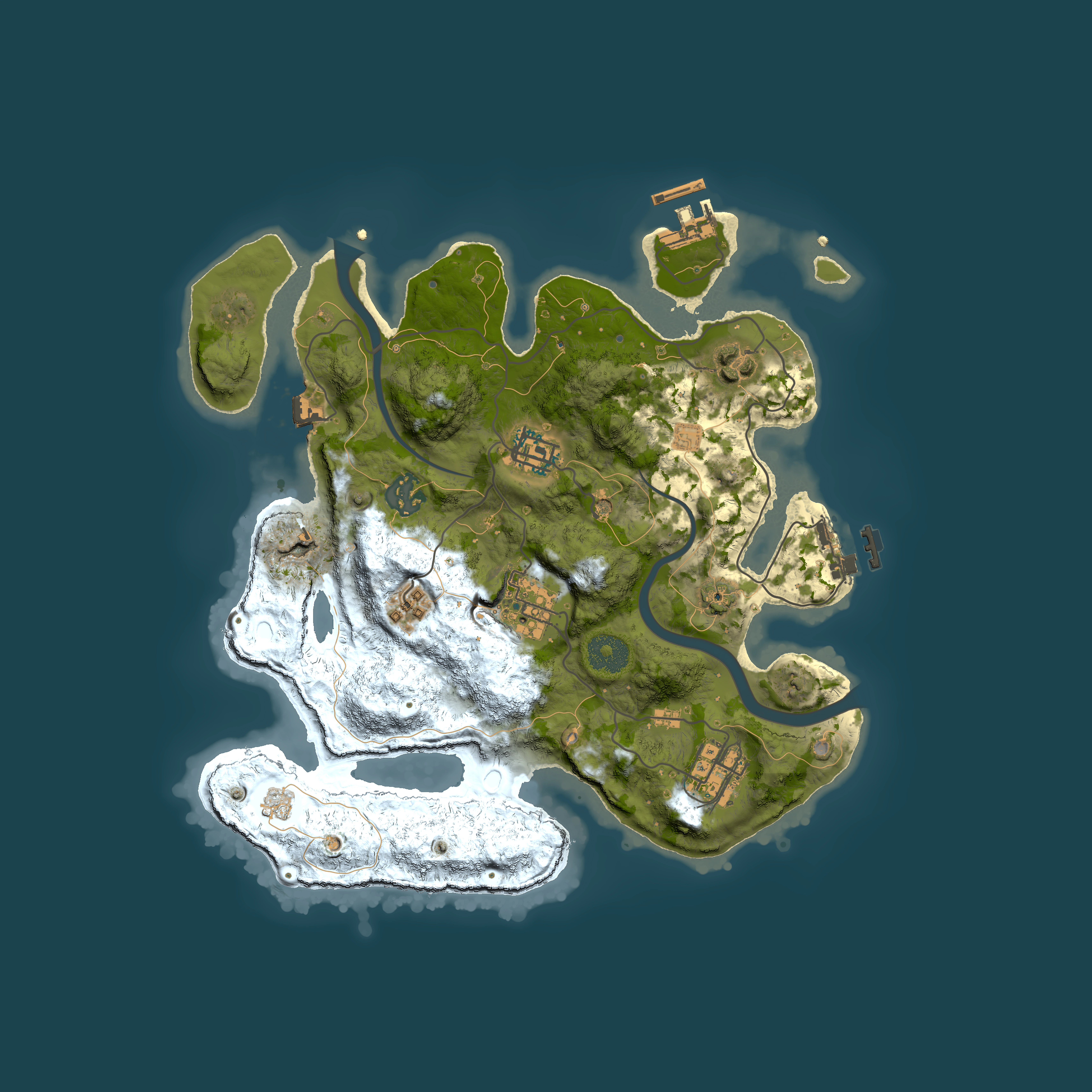 Full top-down render of Rust map seed 282756114, 3000x3000m