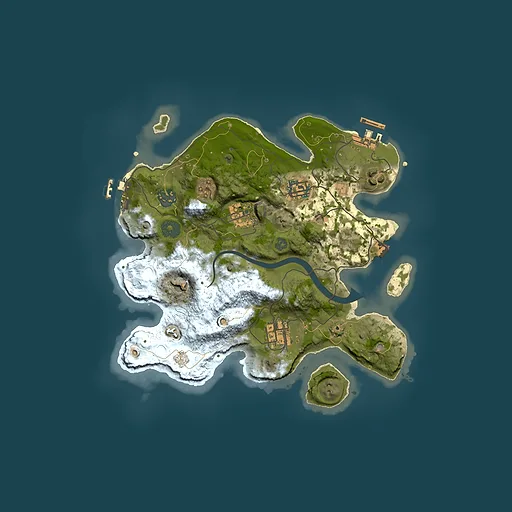 Rust map seed 953991487, 3000x3000m top-down preview