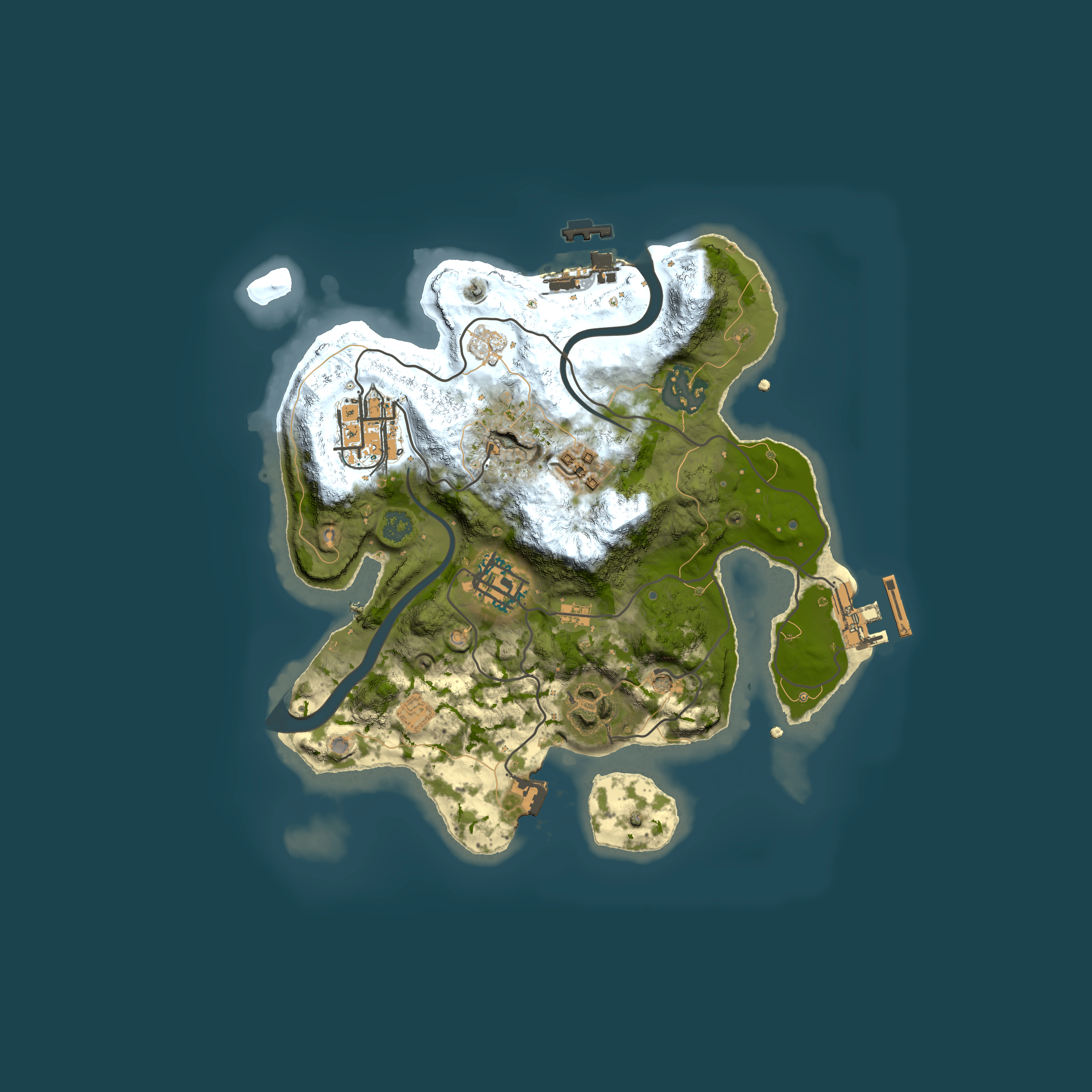Full top-down render of Rust map seed 1784459932, 2500x2500m
