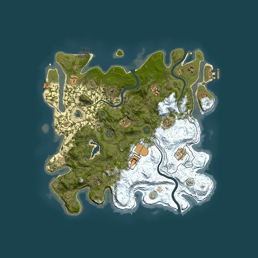 Rust map seed 4468855, 4000x4000m top-down preview