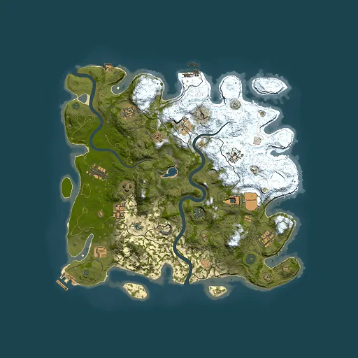 Rust map seed 69339758, 4000x4000m top-down preview