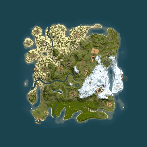 Rust map seed 1697319169, 4000x4000m top-down preview