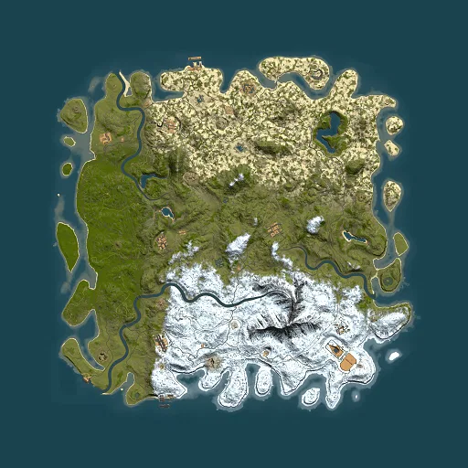 Rust map seed 45520420, 6000x6000m top-down preview