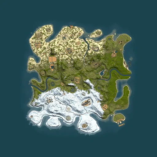 Rust map seed 1981199347, 4000x4000m top-down preview